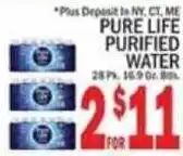 C Town Pure Life Purified Water offer