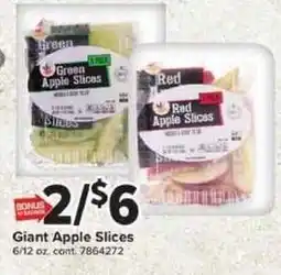 Giant Food Giant Apple Slices offer