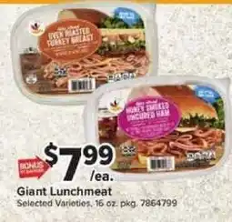 Giant Food Giant Lunchmeat offer