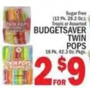 C Town Budgetsaver Twin Pops offer