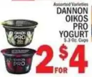 C Town Dannon Oikos Pro Yogurt offer