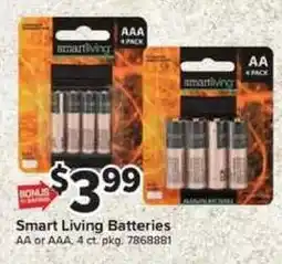 Giant Food Smart Living Batteries offer