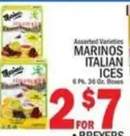 C Town Marinos Italian Ices offer