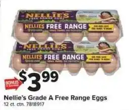 Giant Food Nellie's Grade A Free Range Eggs offer