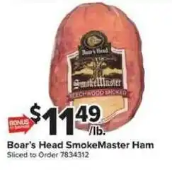 Giant Food Boar's Head SmokeMaster Ham offer