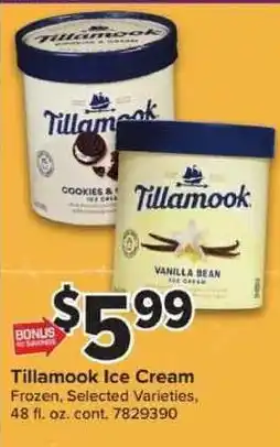 Giant Food Tillamook ice cream offer