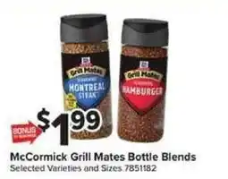Giant Food McCormick Grill Mates Bottle Blends offer