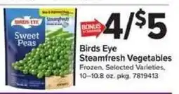 Giant Food Birds Eye Steamfresh Vegetables offer