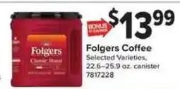 Giant Food Folgers coffee offer