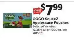 Giant Food Gogo Squeez Applesauce Pouches offer