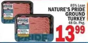 C Town Nature's Pride Ground Turkey offer
