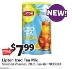 Giant Food Lipton Iced Tea Mix offer