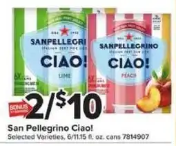 Giant Food San Pellegrino Ciao! offer