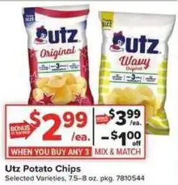 Giant Food Utz Potato Chips offer