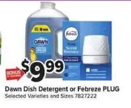 Giant Food Dawn Dish Detergent or Febreze Plug offer