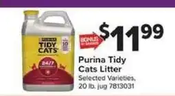 Giant Food Purina Tidy Cats Cats Litter offer