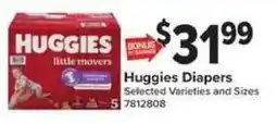 Giant Food Huggies Diapers offer