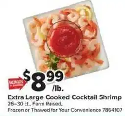 Giant Food Extra Large Cooked Cocktail Shrimp offer