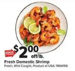 Giant Food Fresh Domestic Shrimp offer