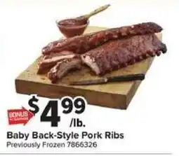 Giant Food Baby Back-Style Pork Ribs offer