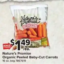 Giant Food Nature's Promise Organic Peeled Baby-Cut Carrots offer
