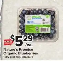 Giant Food Nature's Promise Organic Blueberries offer