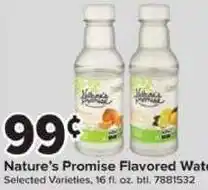 Giant Food Nature's Promise Flavored Water offer