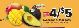 Giant Food Avocados or Mangoes offer