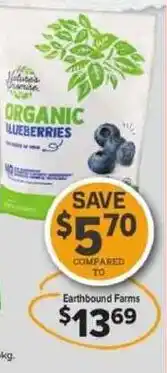 Giant Food Nature's Promise organic blueberries offer