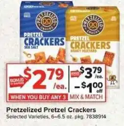 Giant Food Pretzelized Pretzel Crackers offer