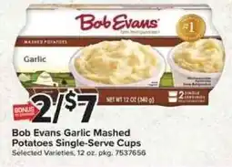 Giant Food Bob Evans Garlic Mashed Potatoes Single-Serve Cups offer