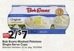 Giant Food Bob Evans Mashed Potatoes offer