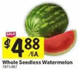 Stop&Shop Whole Seedless Watermelon offer