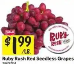 Stop&Shop Ruby Rush Red Seedless Grapes offer