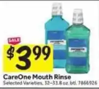 Stop&Shop CareOne Mouth Rinse offer