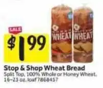 Stop&Shop Stop & Shop Wheat Bread offer