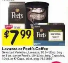 Stop&Shop Lavazza or Peet's Coffee offer
