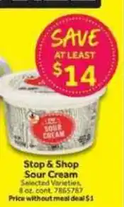 Stop&Shop Stop & Shop Sour Cream offer