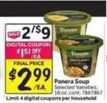Stop&Shop Panera Soup offer