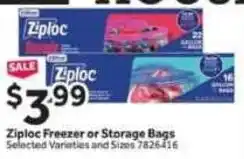 Stop&Shop Ziploc Freezer or Storage Bags offer