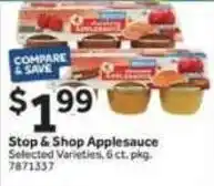 Stop&Shop Stop & Shop Applesauce offer