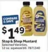 Stop&Shop Stop & Shop Mustard offer