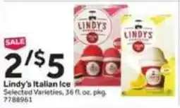 Stop&Shop Lindy's Italian Ice offer