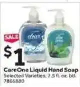 Stop&Shop CareOne Liquid Hand Soap offer