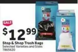Stop&Shop Stop & Shop Trash Bags offer