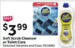 Stop&Shop Soft Scrub Cleanser or Toilet Care offer