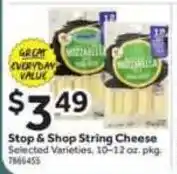 Stop&Shop Stop & Shop String Cheese offer