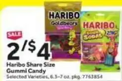 Stop&Shop Haribo Share Size Gummy Candy offer