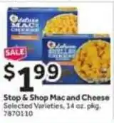 Stop&Shop Stop & Shop Mac and Cheese offer