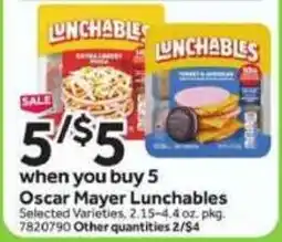 Stop&Shop Oscar Mayer Lunchables offer